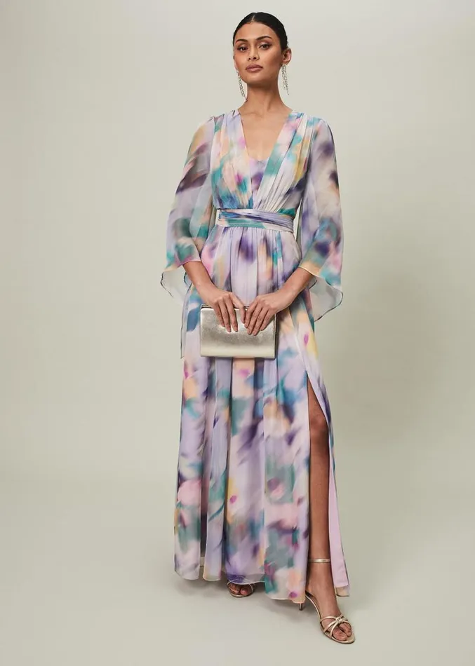 Selene Printed Maxi Dress Multicoloured Women Phase Eight Dresses