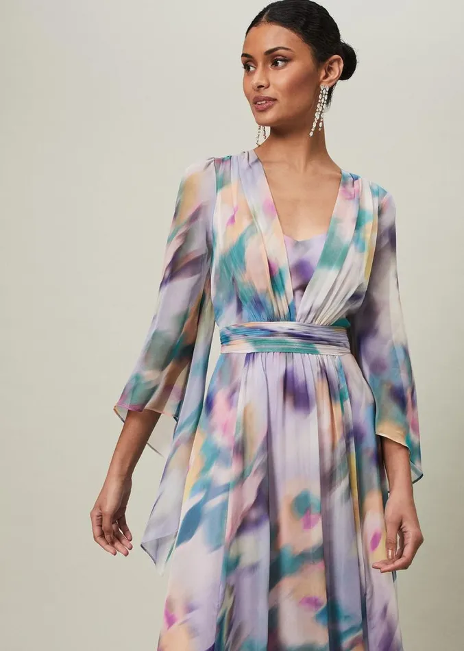 Selene Printed Maxi Dress Multicoloured Women Phase Eight Dresses