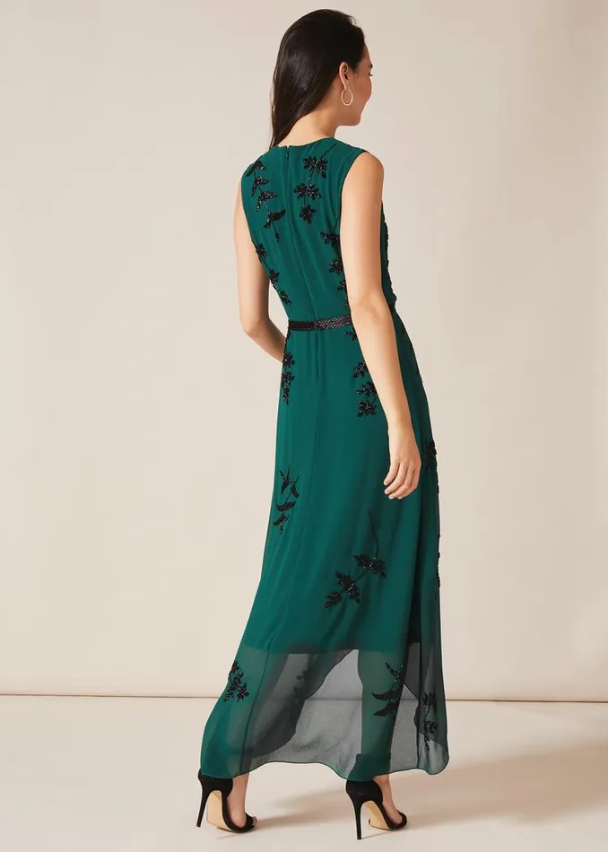 Serena Beaded Dress Emerald Women Phase Eight Dresses