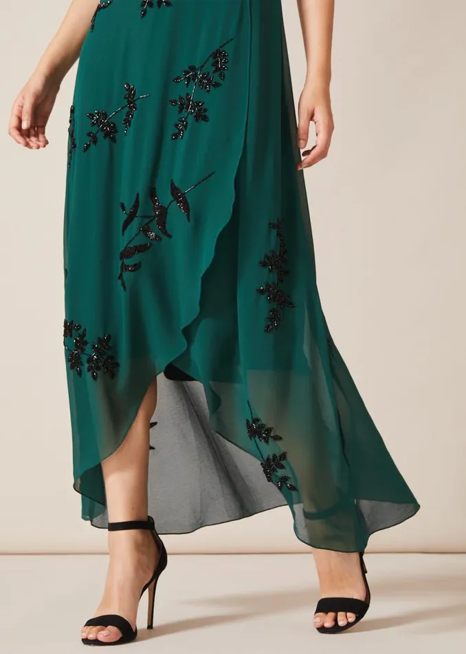Serena Beaded Dress Emerald Women Phase Eight Dresses