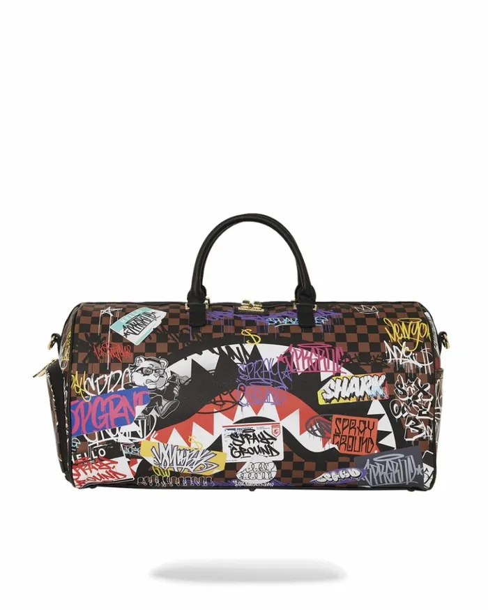 SHARKS IN PARIS THE RIZZ DUFFLE Bags SPRAYGROUND