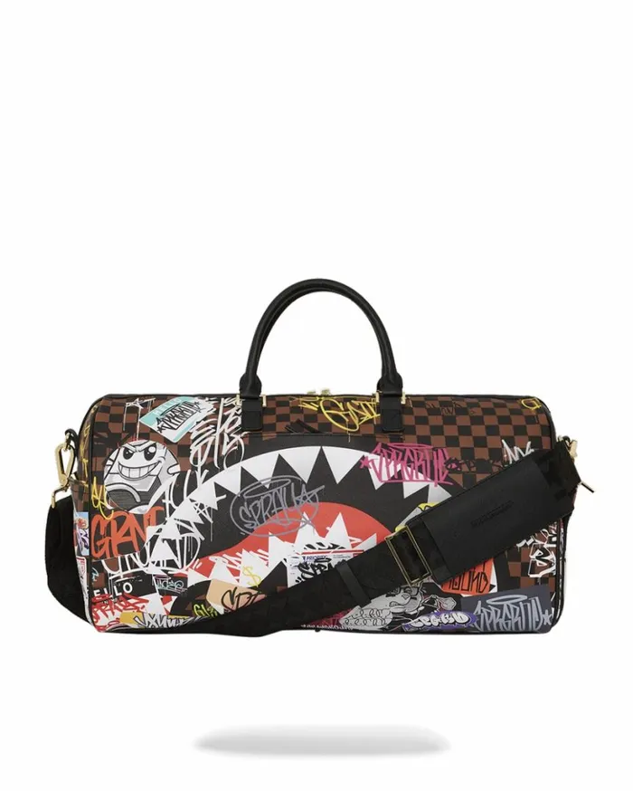 SHARKS IN PARIS THE RIZZ DUFFLE Bags SPRAYGROUND
