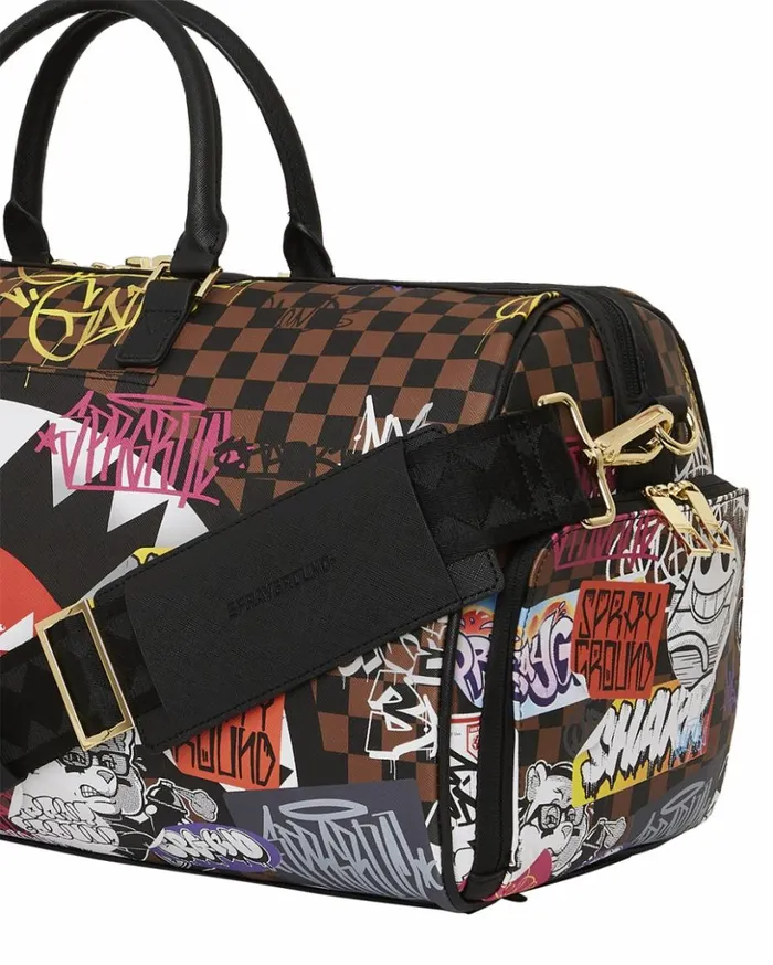 SHARKS IN PARIS THE RIZZ DUFFLE Bags SPRAYGROUND