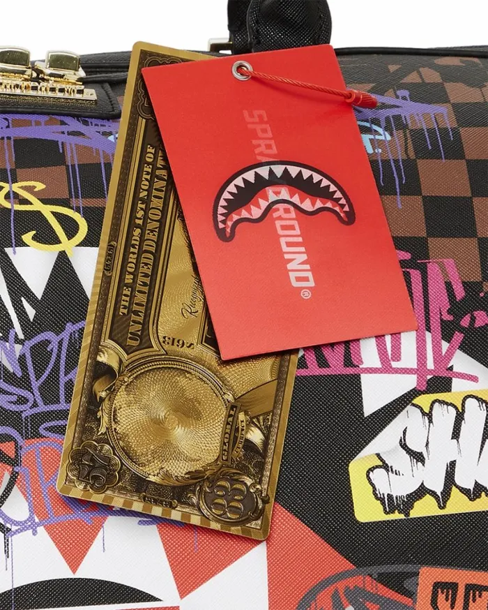 SHARKS IN PARIS THE RIZZ DUFFLE Bags SPRAYGROUND