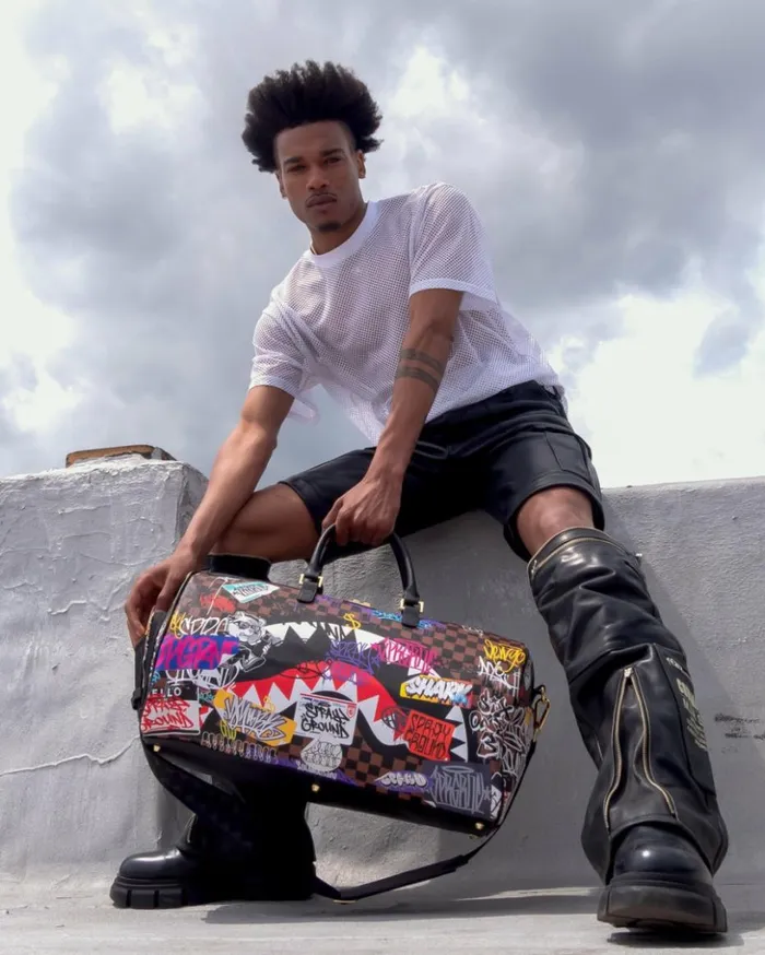 SHARKS IN PARIS THE RIZZ DUFFLE Bags SPRAYGROUND