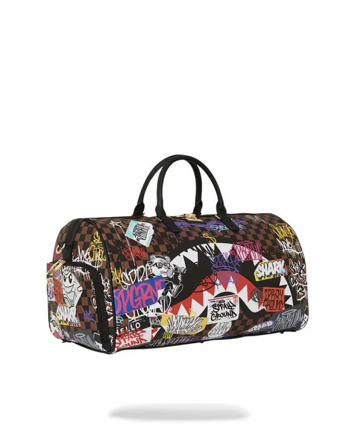 SHARKS IN PARIS THE RIZZ DUFFLE Bags SPRAYGROUND