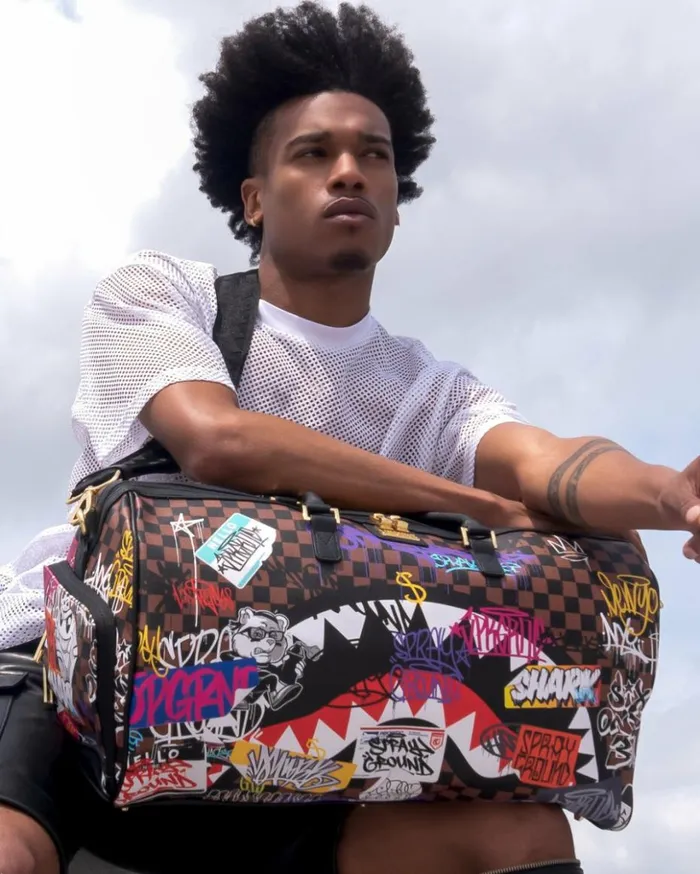 SHARKS IN PARIS THE RIZZ DUFFLE Bags SPRAYGROUND