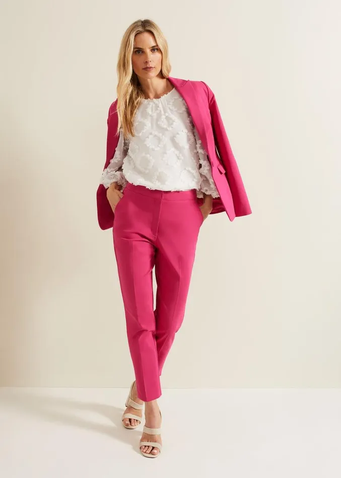 Shayla Textured Blouse White Women Phase Eight Shirts and Blouses
