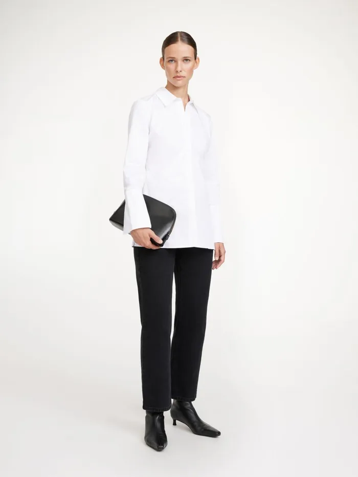 Shirts Women By Malene Birger Padano Organic Cotton Shirt Pure White
