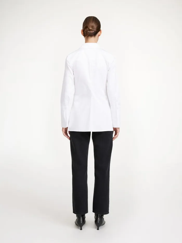 Shirts Women By Malene Birger Padano Organic Cotton Shirt Pure White