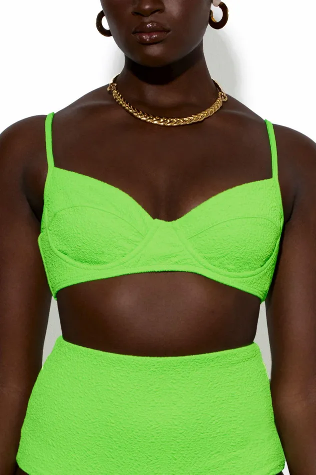 Shop Bikini Tops Mara Hoffman Lua Bikini Top Green Shop Bikini Tops Mara Hoffman Lua Bikini Top Green