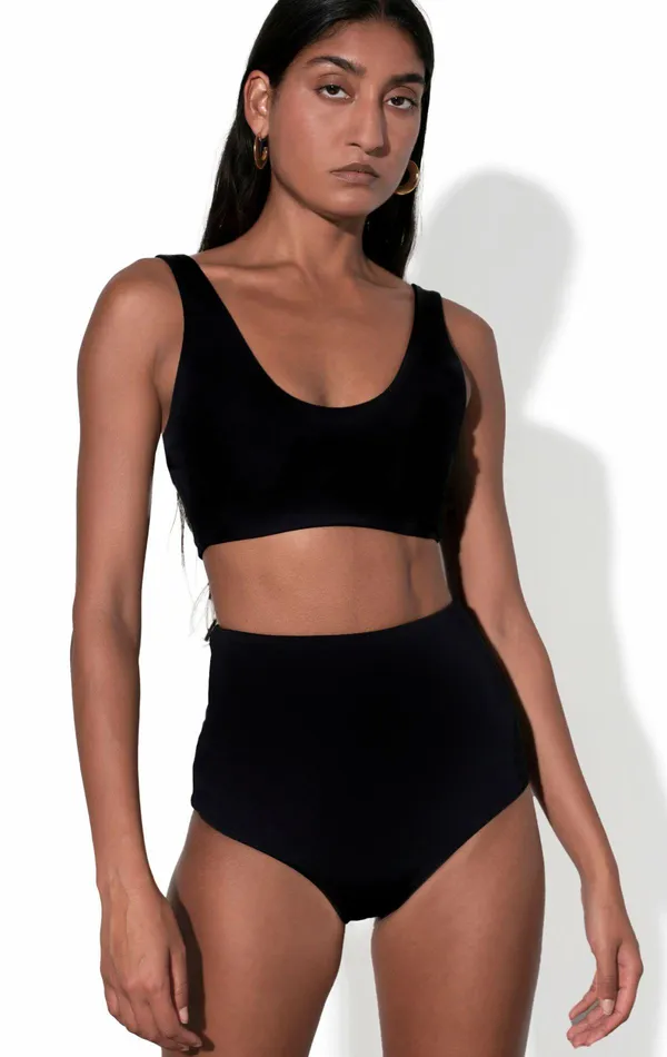 Shop Core Collection Mara Hoffman Lira Bikini Top Black Shop Core Collection Mara Hoffman Lira Bikini Top Black