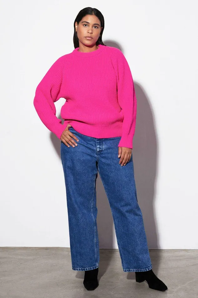 Shop Extended Sizes Mara Hoffman Extended Andi Sweater Pink Shop Extended Sizes Mara Hoffman Extended Andi Sweater Pink