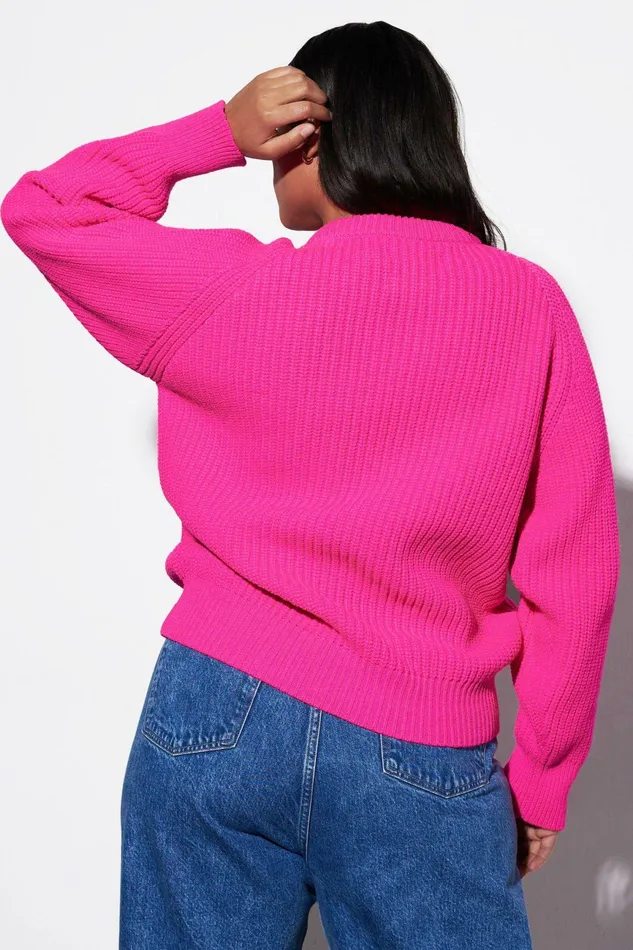 Shop Extended Sizes Mara Hoffman Extended Andi Sweater Pink Shop Extended Sizes Mara Hoffman Extended Andi Sweater Pink