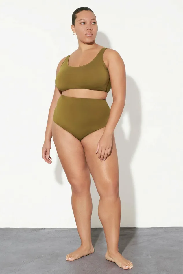 Shop Extended Sizes Mara Hoffman Extended Lira Bikini Top Green Shop Extended Sizes Mara Hoffman Extended Lira Bikini Top Green