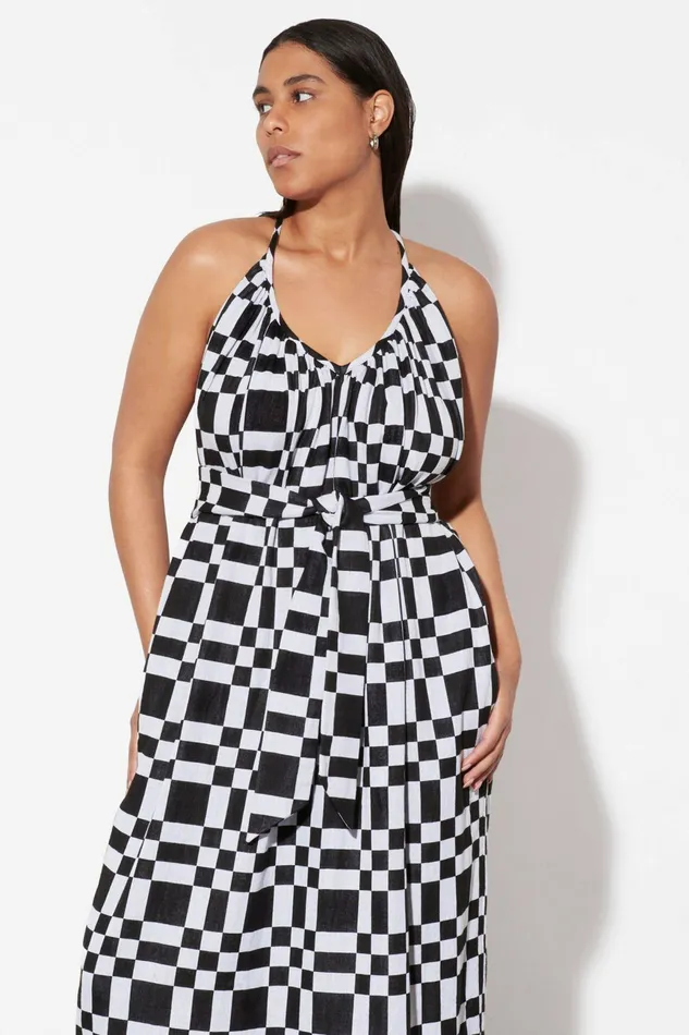 Shop Extended Sizes Mara Hoffman Extended Sydney Dress White And Black Shop Extended Sizes Mara Hoffman Extended Sydney Dress White And Black