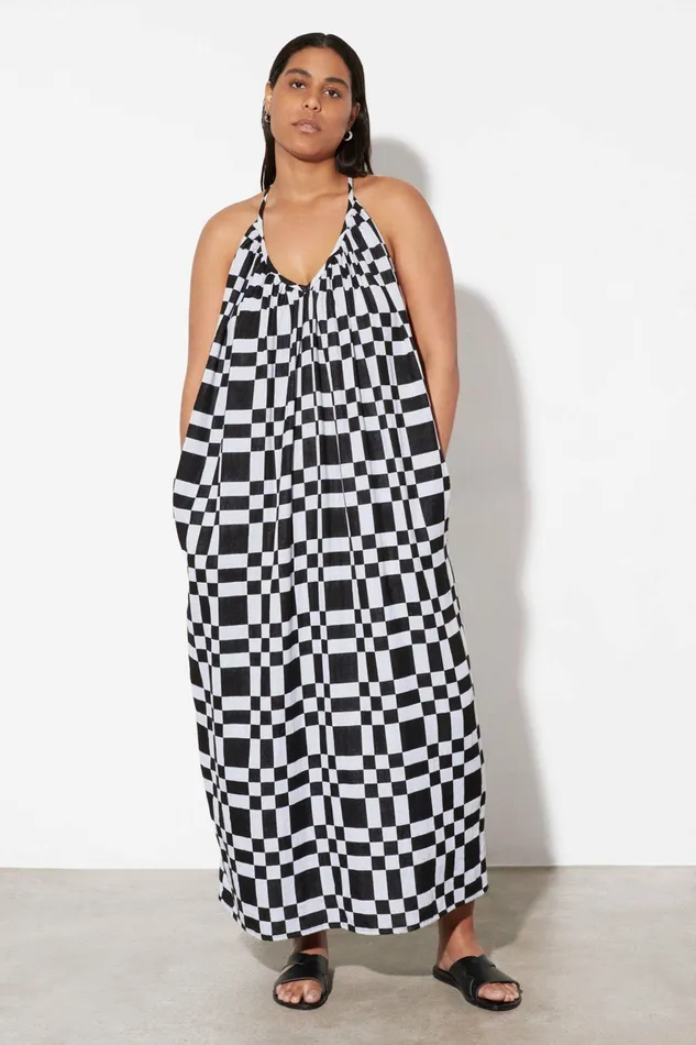 Shop Extended Sizes Mara Hoffman Extended Sydney Dress White And Black Shop Extended Sizes Mara Hoffman Extended Sydney Dress White And Black