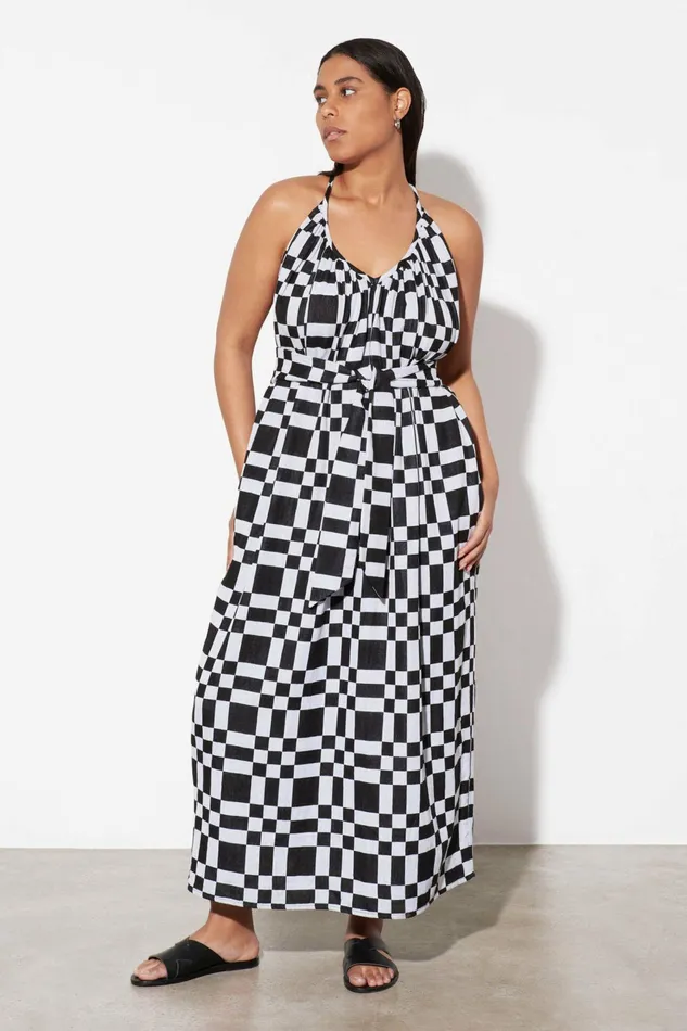 Shop Extended Sizes Mara Hoffman Extended Sydney Dress White And Black Shop Extended Sizes Mara Hoffman Extended Sydney Dress White And Black