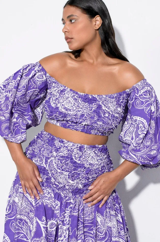 Shop Skirts Mara Hoffman Nicole Skirt Purple Shop Skirts Mara Hoffman Nicole Skirt Purple
