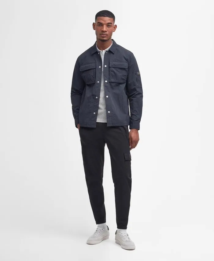 Shutter Overshirt Dark Navy Men Barbour Overshirts