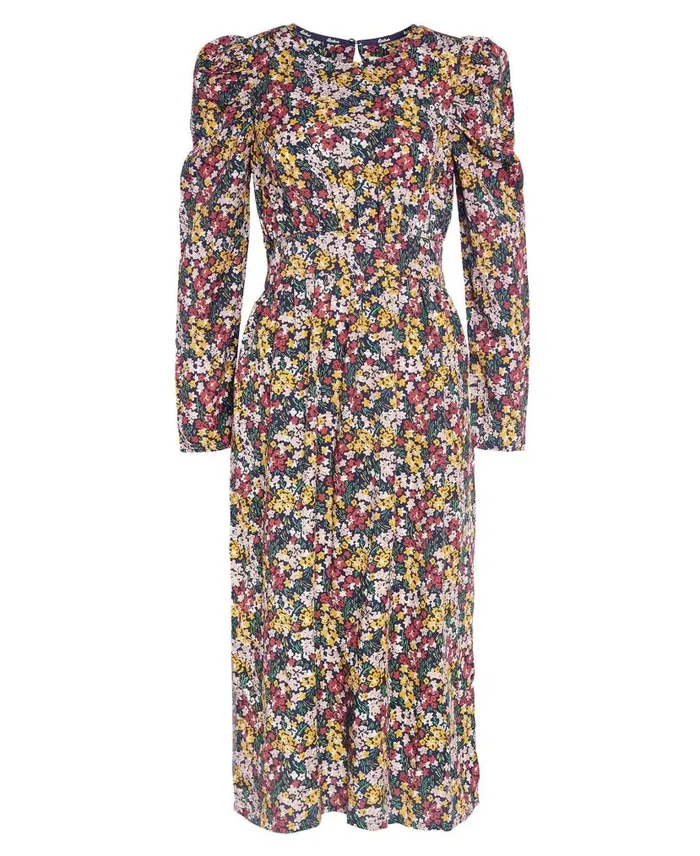 Silverdale Midi Dress Classic Multi Women Barbour Dresses and Skirts