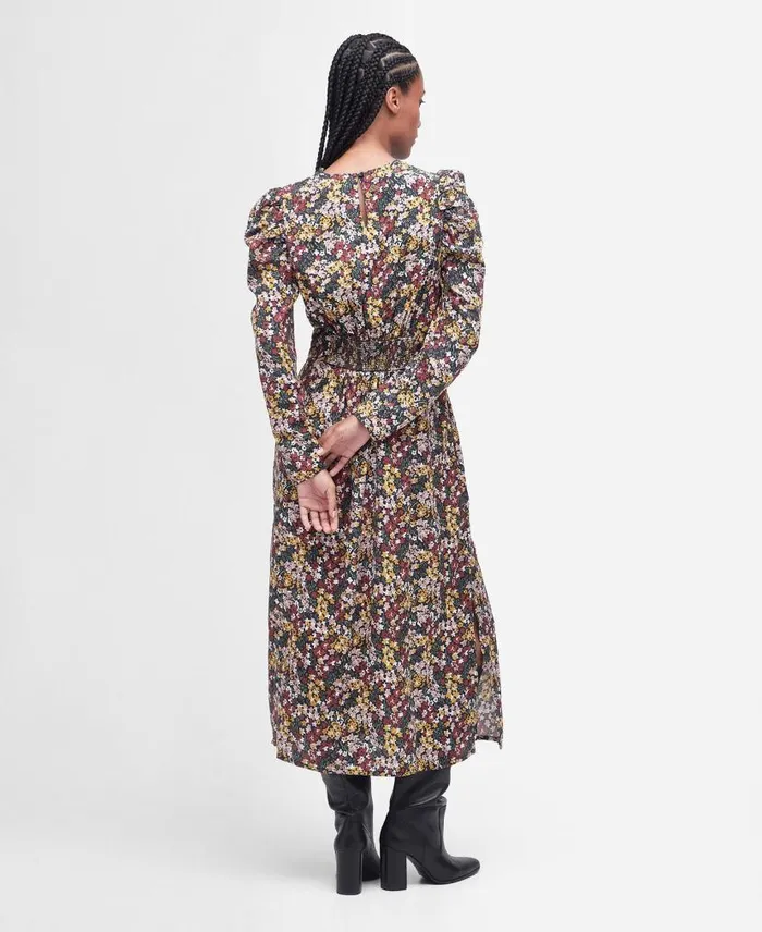 Silverdale Midi Dress Classic Multi Women Barbour Dresses and Skirts