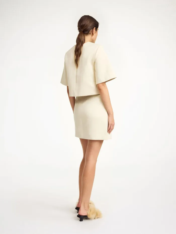 Skirts Women By Malene Birger Raye Mini Skirt Oyster Gray