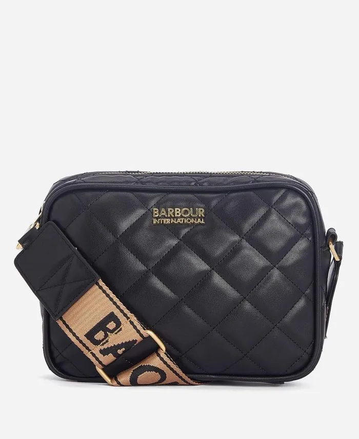 Sloane Quilted Crossbody Bag Classic Black Women Barbour Bags and Luggage