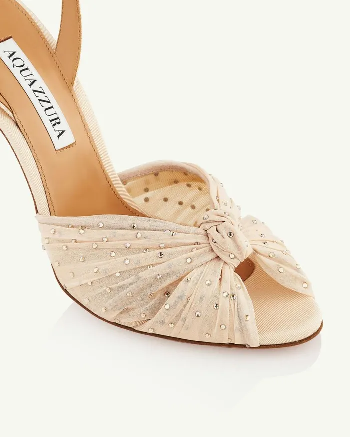 Slow Kisses Sandal 105 Beige Women Aquazzura Sandals Slow Kisses Sandal 105 Beige Women Aquazzura Sandals