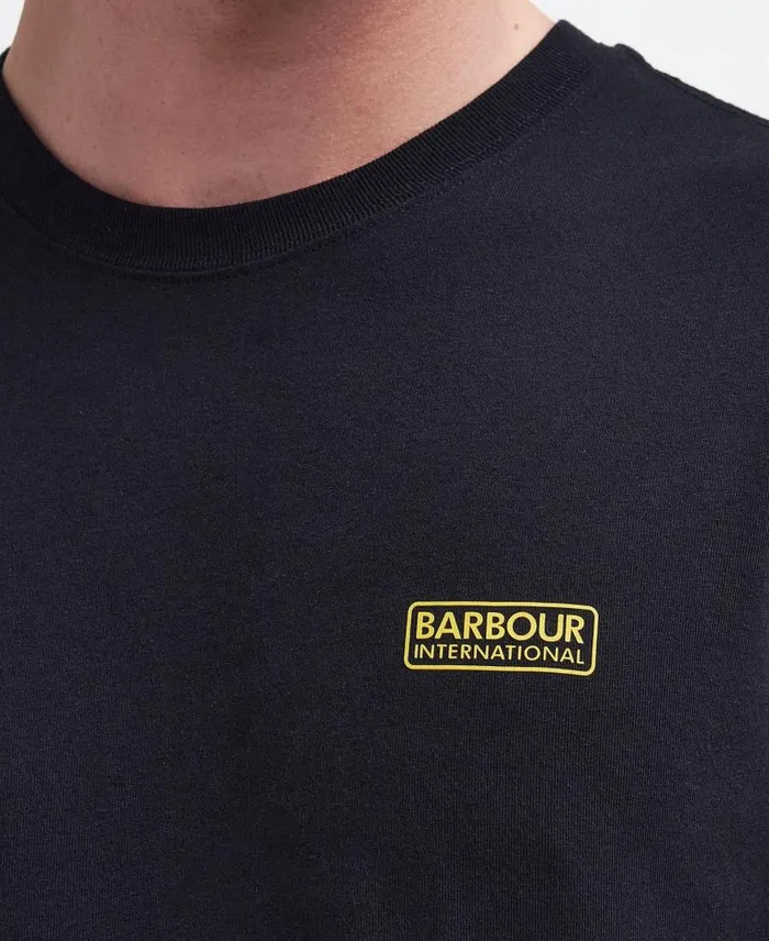 Small Logo TShirt Black Men Barbour TShirts