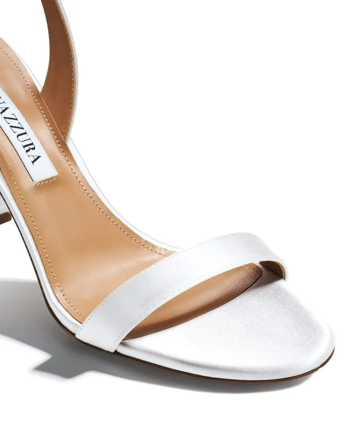 So Nude Block Sandal 85 White Women Aquazzura Bridal So Nude Block Sandal 85 White Women Aquazzura Bridal