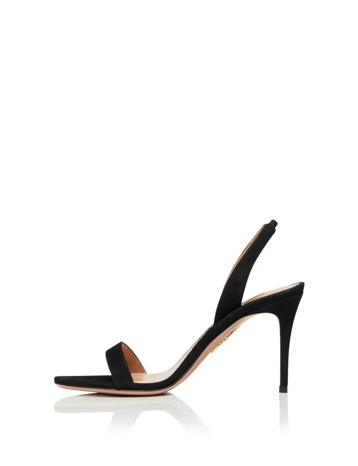 So Nude Sandal 85 Black Women Aquazzura Sandals So Nude Sandal 85 Black Women Aquazzura Sandals