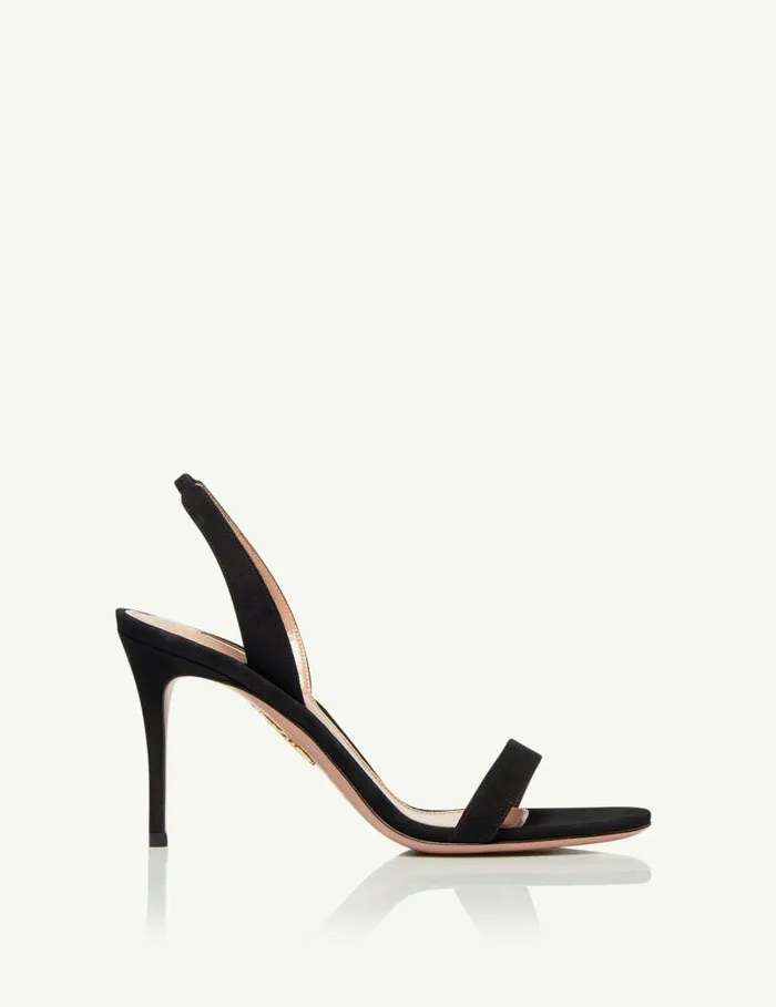 So Nude Sandal 85 Black Women Aquazzura Sandals So Nude Sandal 85 Black Women Aquazzura Sandals