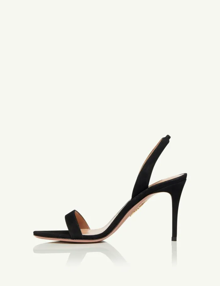 So Nude Sandal 85 Black Women Aquazzura Sandals So Nude Sandal 85 Black Women Aquazzura Sandals