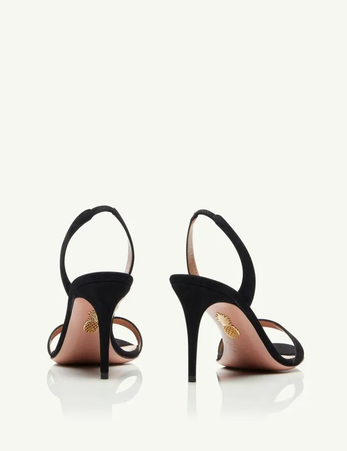 So Nude Sandal 85 Black Women Aquazzura Sandals So Nude Sandal 85 Black Women Aquazzura Sandals