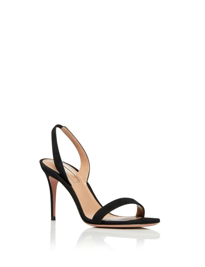 So Nude Sandal 85 Black Women Aquazzura Sandals So Nude Sandal 85 Black Women Aquazzura Sandals