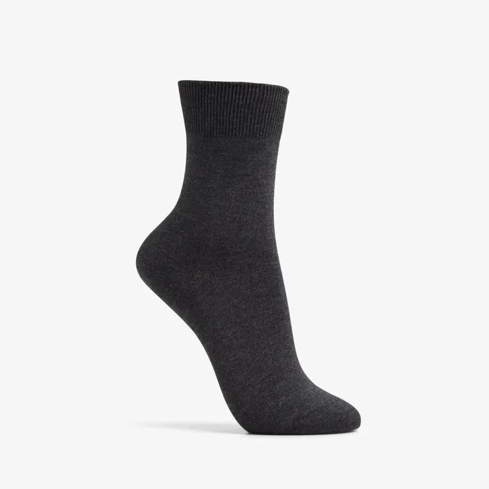 Solid Dress Crew Sock Charcoal Women Clarks Accessories