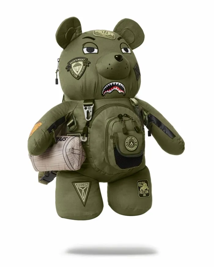 SPECIAL OPS FULL THROTTLE MONEYBEAR TEDDYBEAR BACKPACK Bags SPRAYGROUND