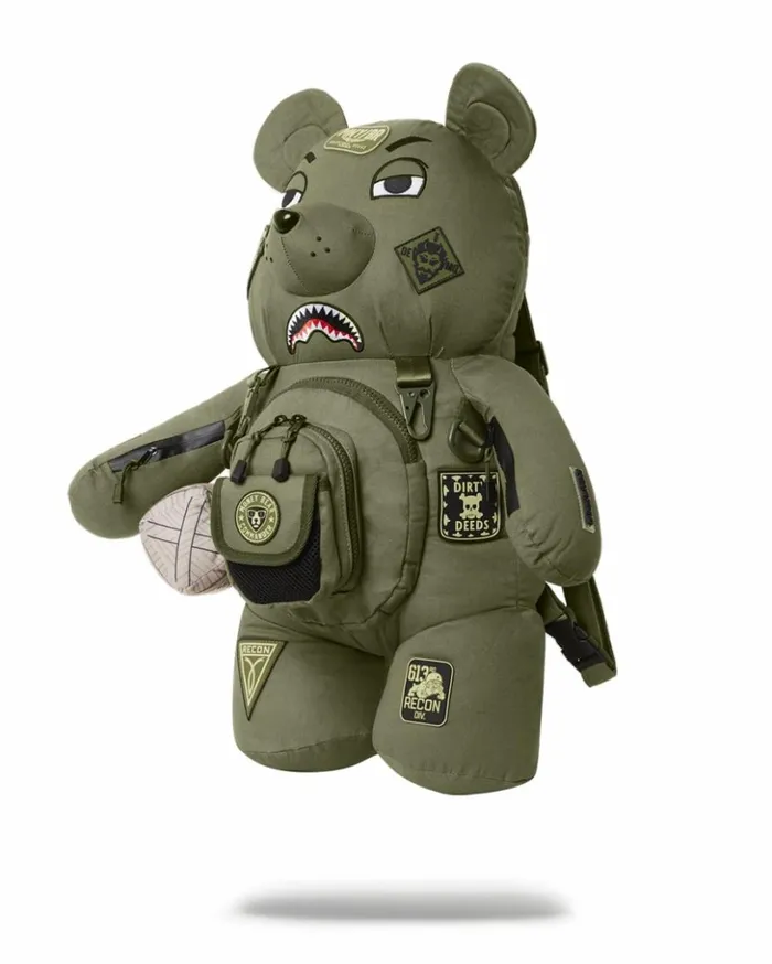 SPECIAL OPS FULL THROTTLE MONEYBEAR TEDDYBEAR BACKPACK Bags SPRAYGROUND