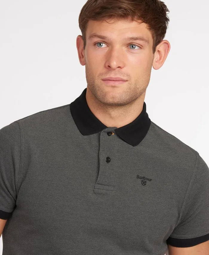 Sports Polo Mix Shirt Dark Olive Men Barbour Polo Shirts