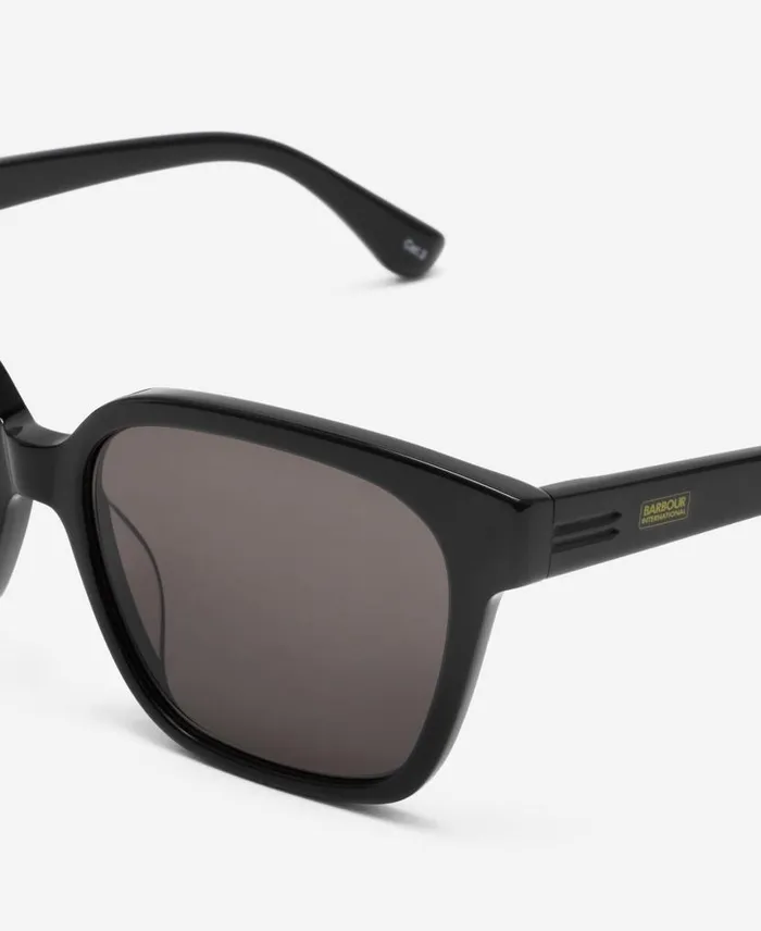 Square Sunglasses Classic Black Women Barbour Sunglasses
