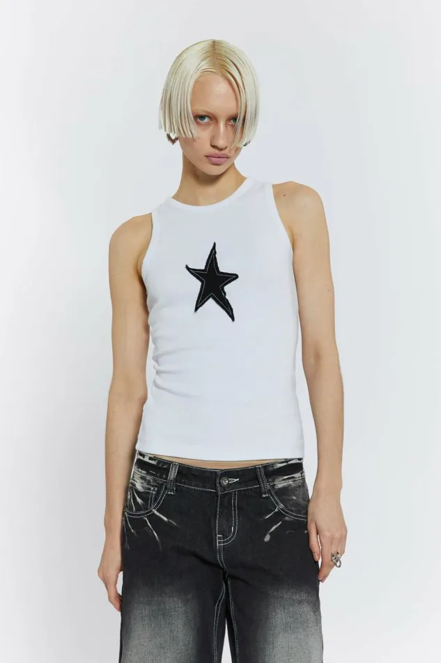 Starstruck Vest White Men Jaded London Vests