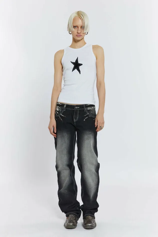 Starstruck Vest White Men Jaded London Vests Starstruck Vest White Men Jaded London Vests