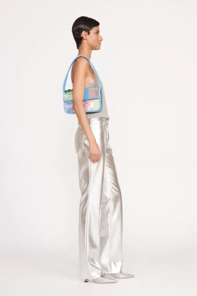 STAUD Beaded Women STAUD TOMMY BAG PATCHWORK SHERBET STAUD Beaded Women STAUD TOMMY BAG PATCHWORK SHERBET