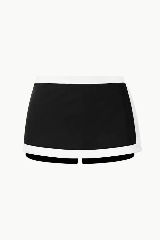 STAUD Bikinis Women STAUD NELL SWIM SKIRT BLACK WHITE STAUD Bikinis Women STAUD NELL SWIM SKIRT BLACK WHITE