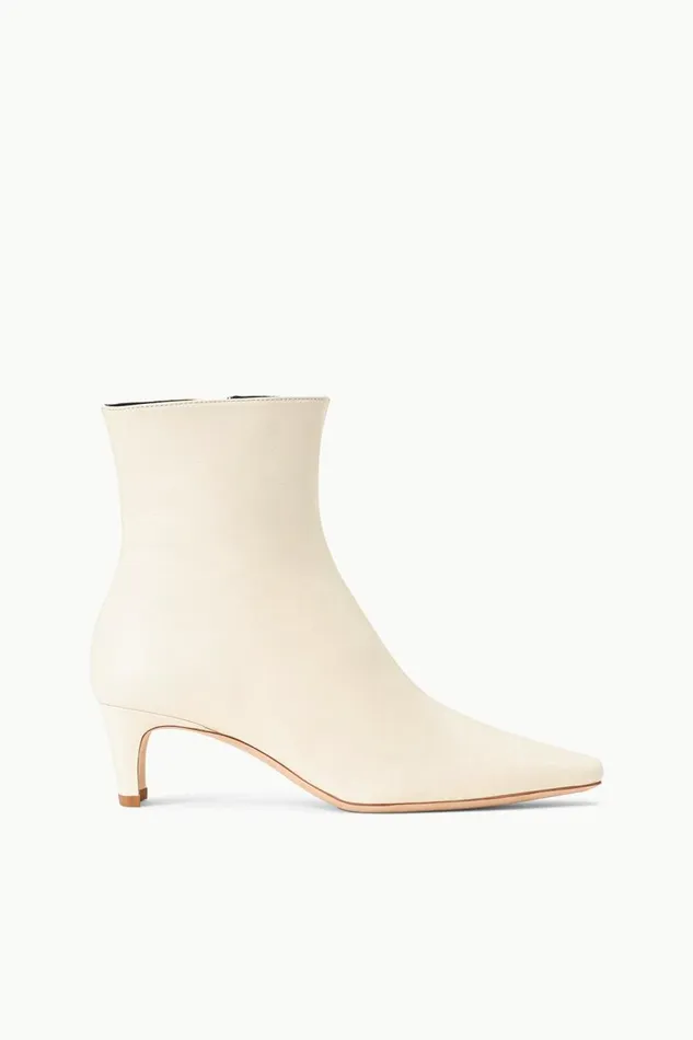 STAUD Boots Women STAUD WALLY ANKLE BOOT CREAM