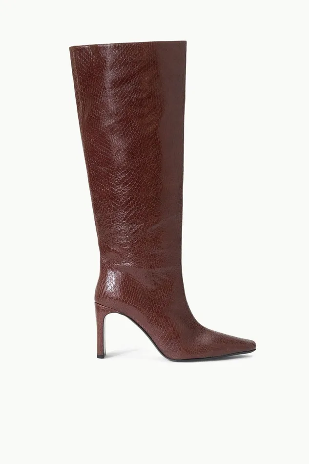 STAUD Boots Women STAUD WALLY HIGH HEEL BOOT MAHOGANY