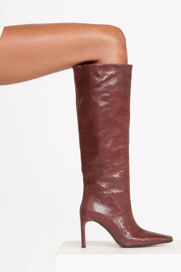 STAUD Boots Women STAUD WALLY HIGH HEEL BOOT MAHOGANY STAUD Boots Women STAUD WALLY HIGH HEEL BOOT MAHOGANY
