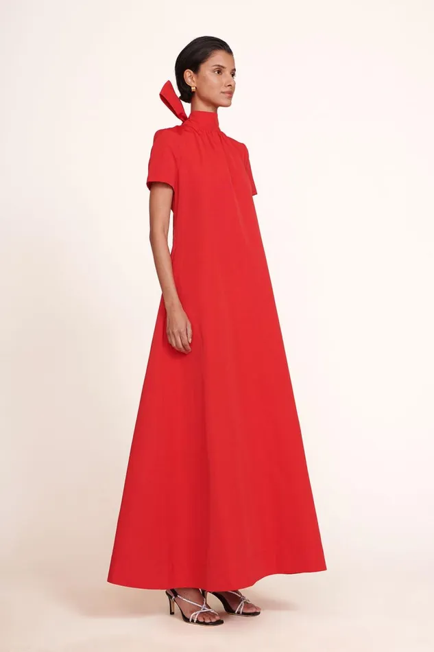STAUD Bridal Women STAUD ILANA DRESS POINSETTIA STAUD Bridal Women STAUD ILANA DRESS POINSETTIA