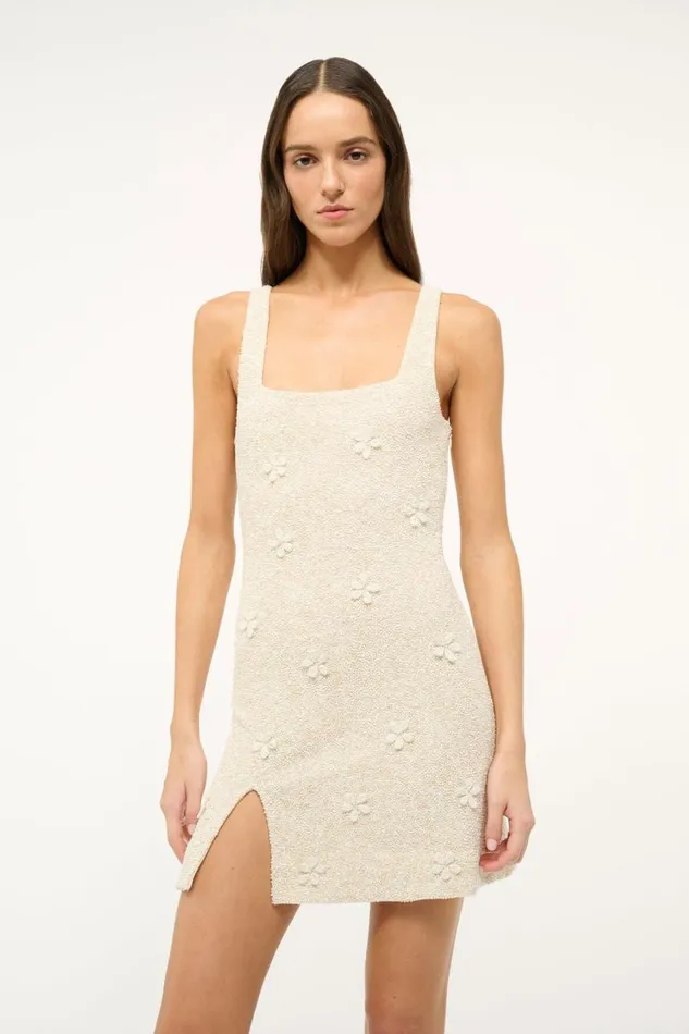 STAUD Bridal Women STAUD LE SABLE DRESS IVORY STAUD Bridal Women STAUD LE SABLE DRESS IVORY